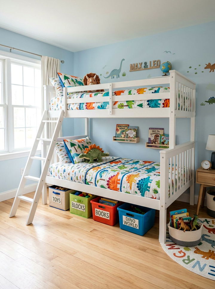 Kids White Bunk Bed - 30 bedroom white furniture ideas
