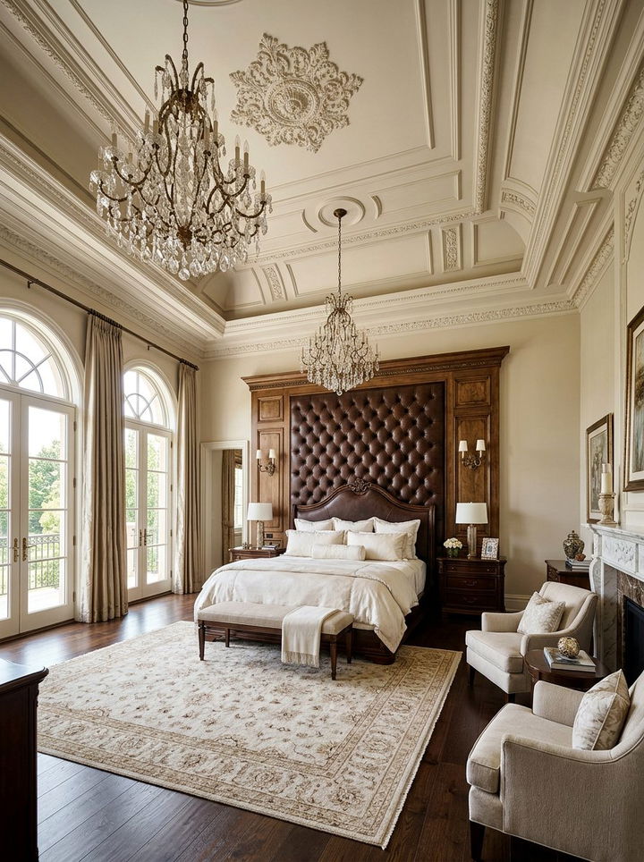 King Leather Headboard - 30 bedroom leather headboards