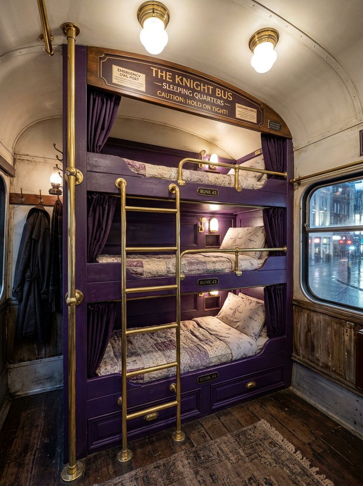 Knight Bus Bedroom - 30 Harry Potter bedroom ideas
