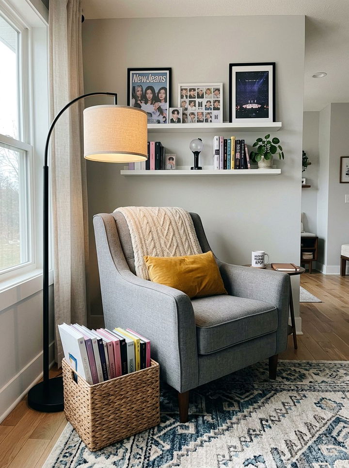 Kpop Reading Nook - 30 K-pop bedroom ideas