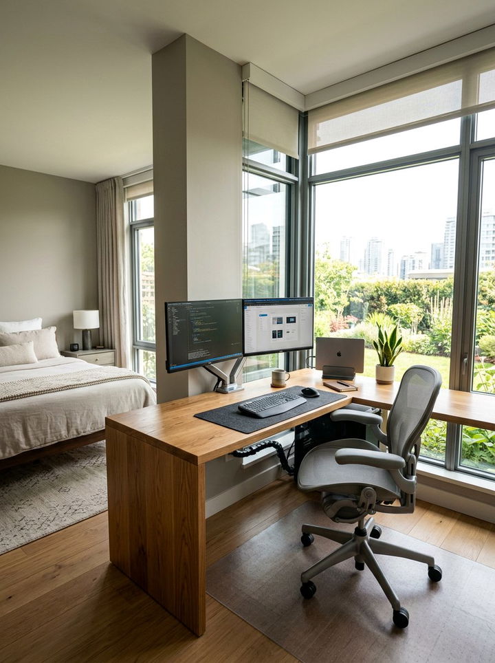 L Shaped Corner Desk - 30 bedroom corner desk ideas