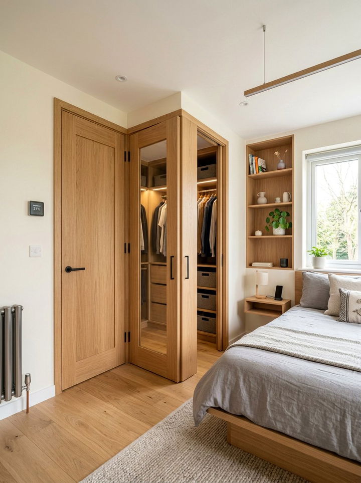 L Shaped Corner Door - 30 bedroom barn doors