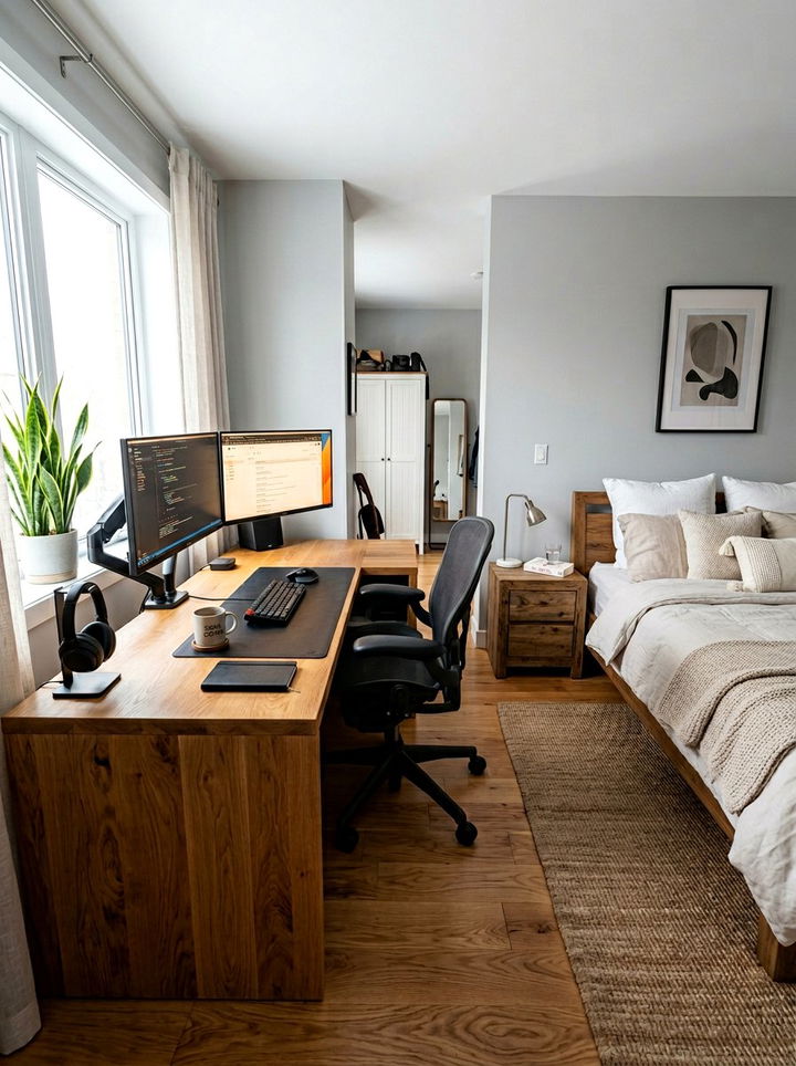 L Shaped Desk Bedroom - 30 bedroom home office ideas