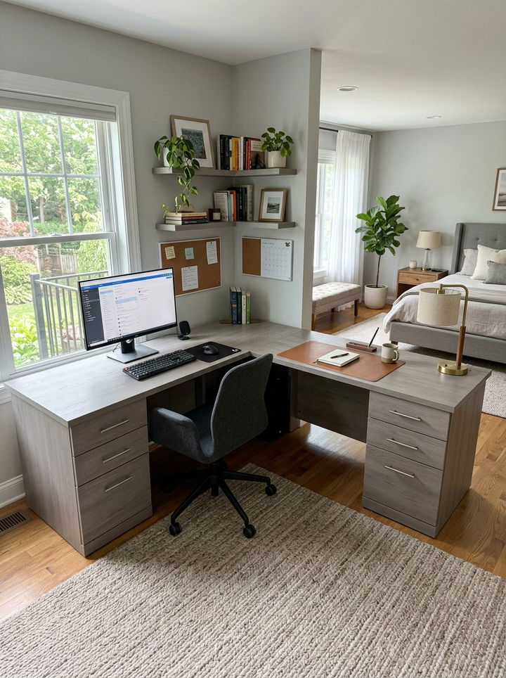 L Shaped Desk With Drawers - 30 bedroom desk with drawers