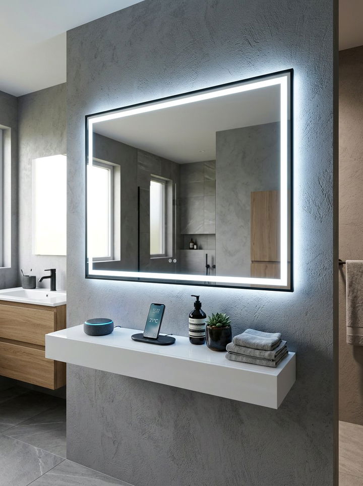 LED Backlit Mirror - 30 bedroom vanity mirrors