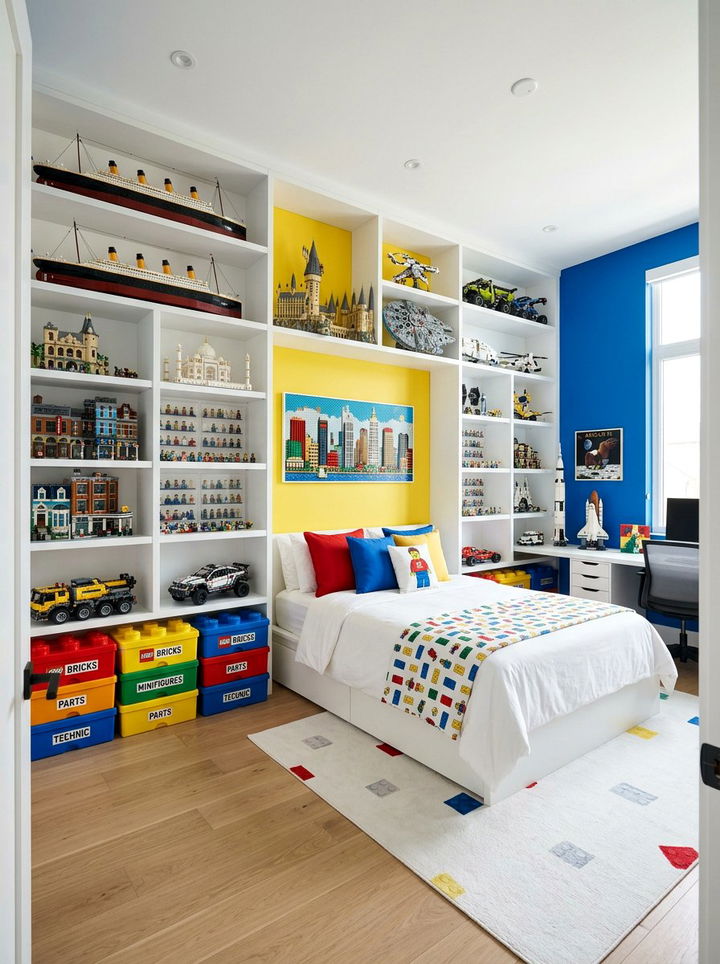 LEGO bedroom - 30 nerd bedroom ideas