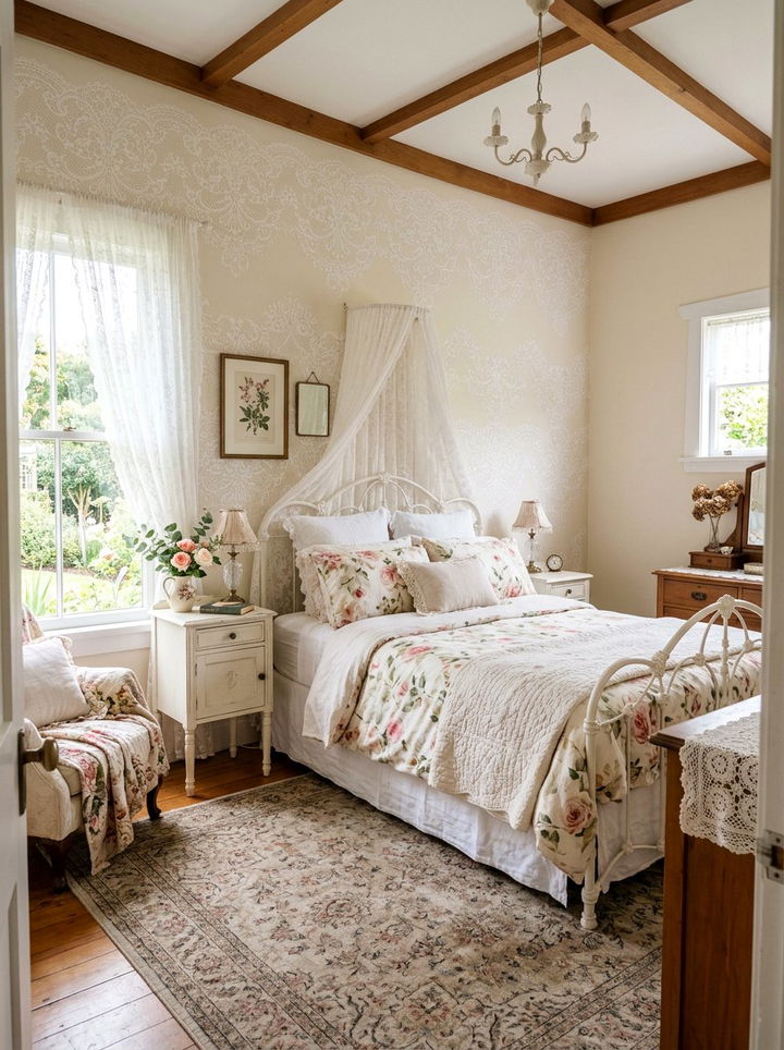 Lace Wall Stencil - 30 bedroom wall stencils