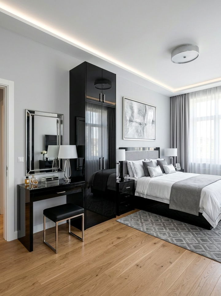 Lacquered Furniture Bedroom - 30 Hollywood regency bedroom ideas