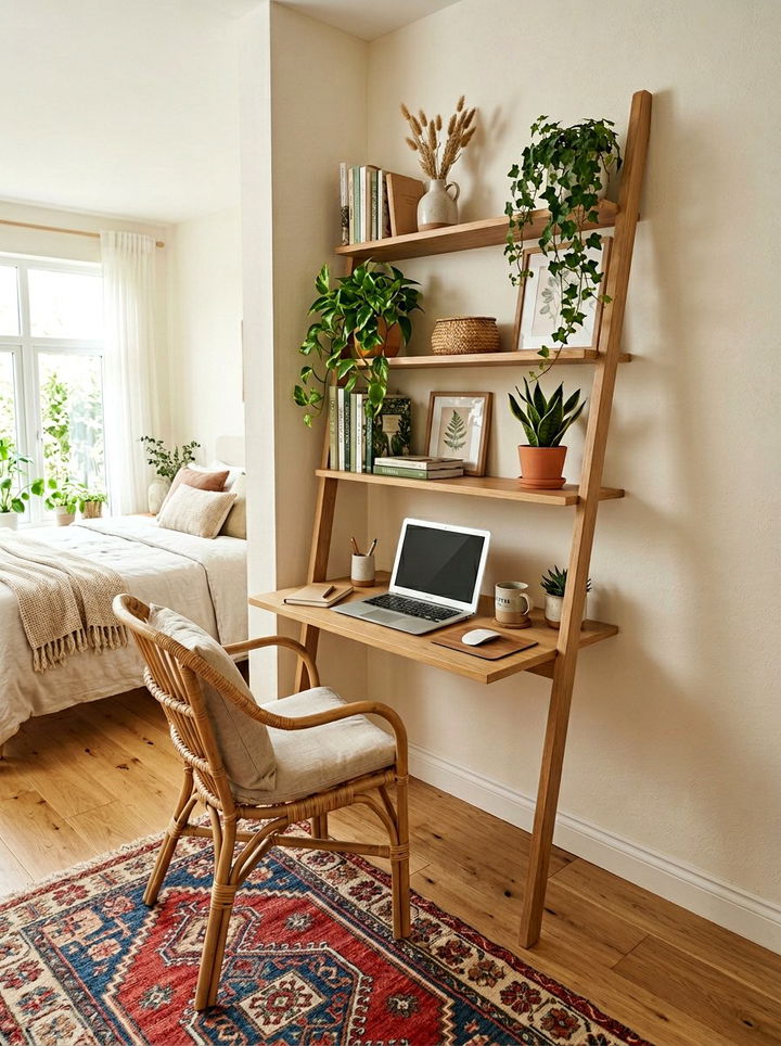 Ladder Corner Desk - 30 bedroom corner desk ideas