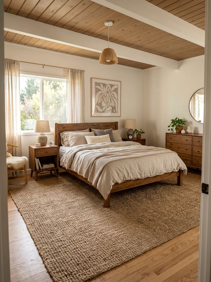 Large Area Rug - 30 no damage bedroom ideas