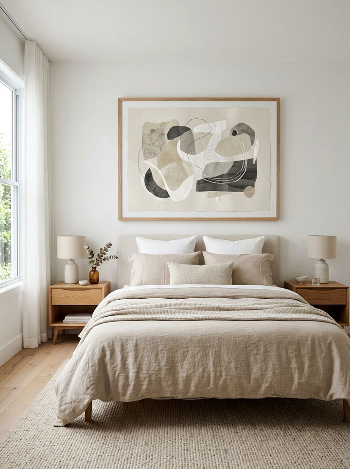 Large Art Frame Above Bed - 30 bedroom picture frames