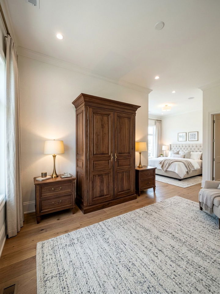 Large Double Door Armoire - 30 bedroom armoires