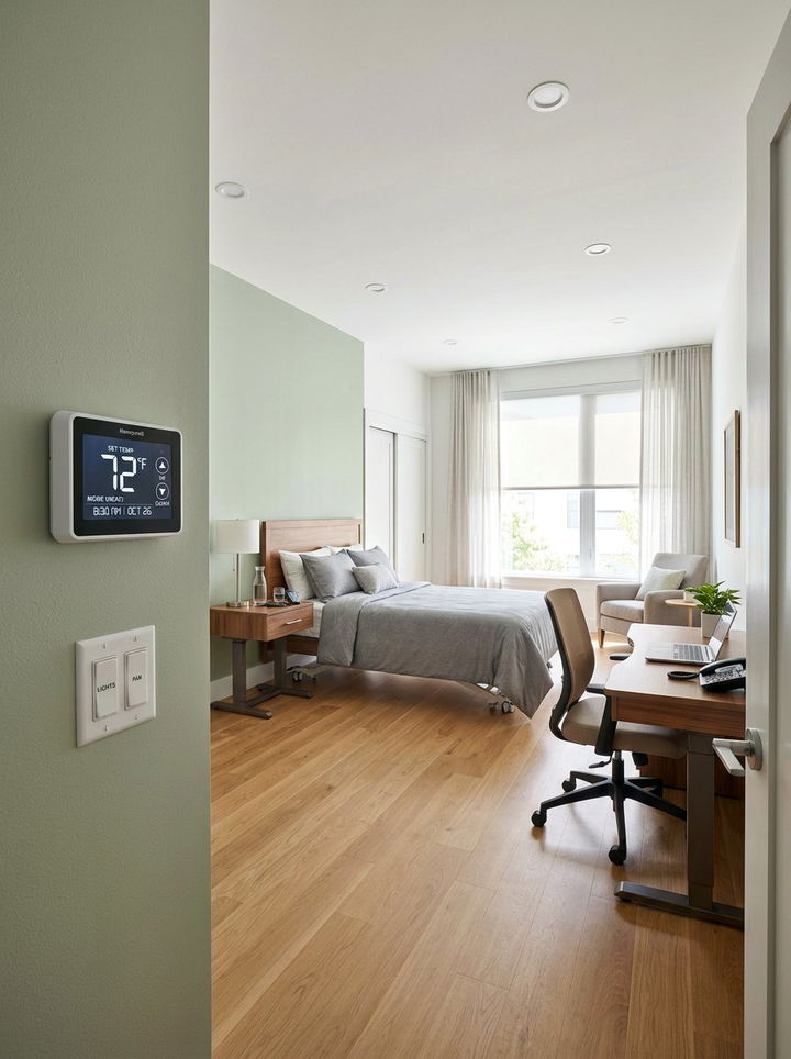 Large Font Digital Thermostat - 30 bedroom thermostats