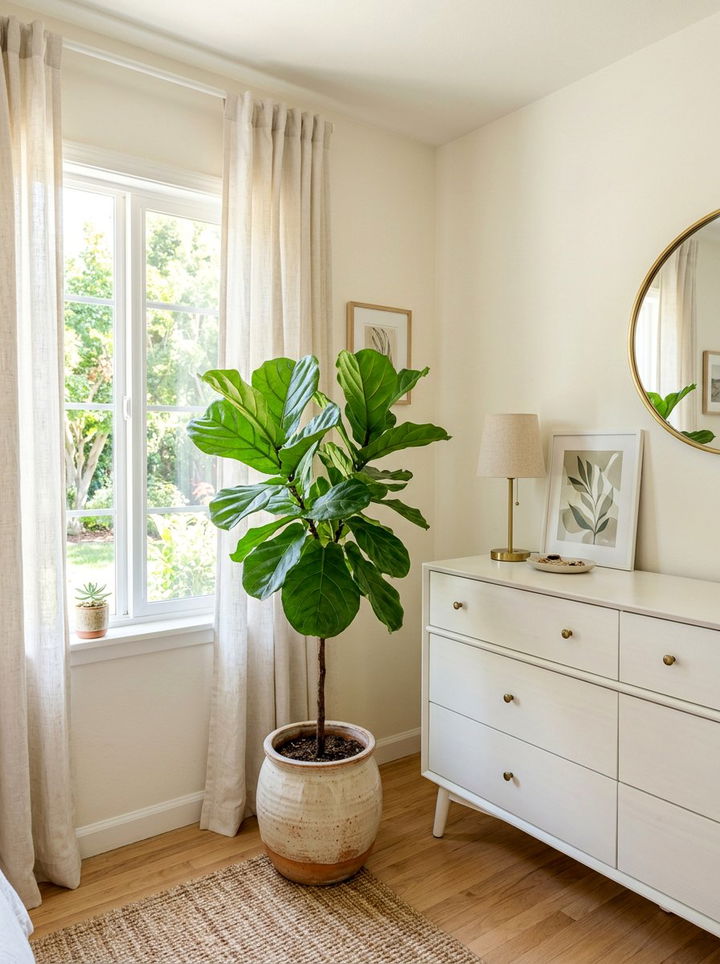 Large Leafy Plant - 30 one day bedroom ideas