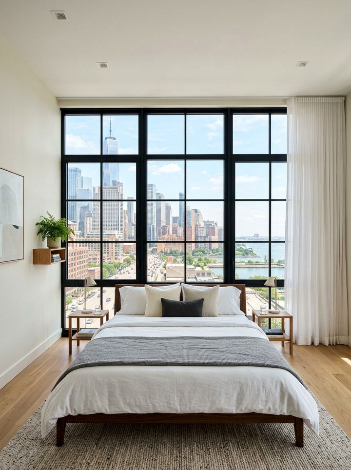 Large Metal Window Bedroom - 30 converted warehouse bedroom ideas