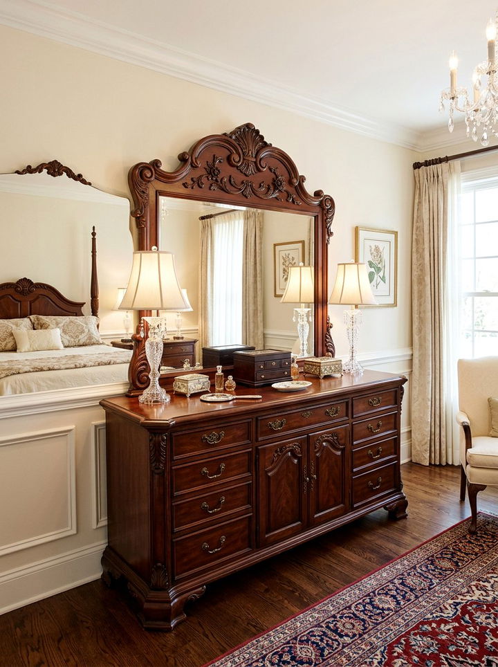 Large Mirror Dresser - 30 bedroom dresser ideas