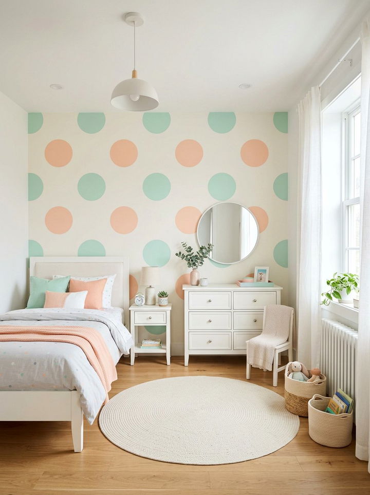 30 Playful Bedroom Polka Dot Walls for a Fun Transformation