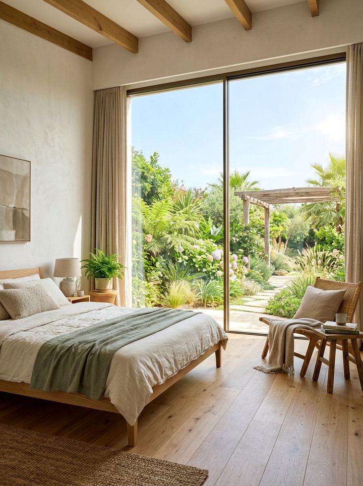 Large Picture Window - 30 spa bedroom ideas