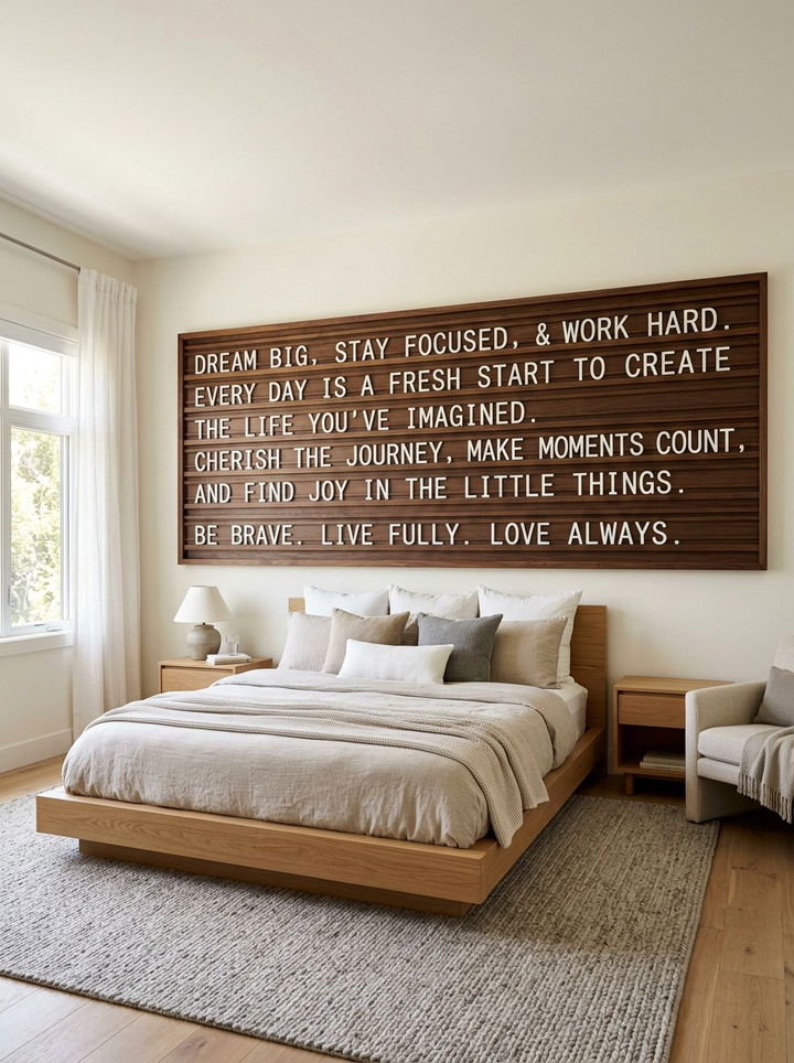 Large Scale Wall Letter Board - 30 bedroom letter boards