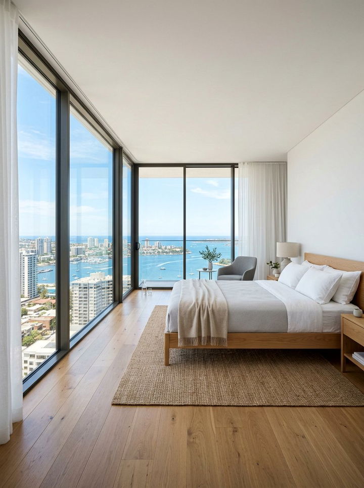 Large Window Bedroom - 30 California casual bedroom ideas