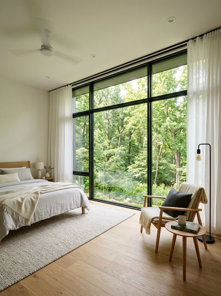 Large Window - 30 natural bedroom ideas