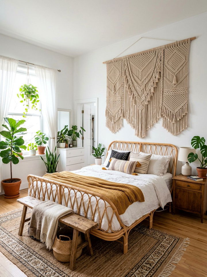 Large Woven Wall Hanging - 30 bedroom conversation starter ideas
