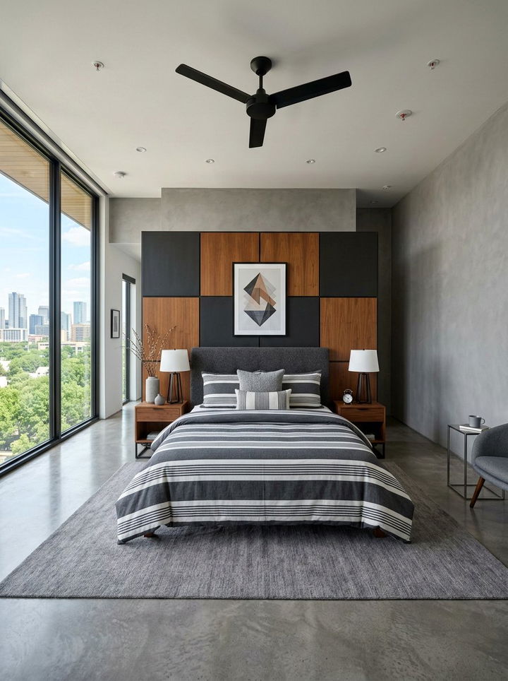 Large scale broad striped bedding - 30 bedroom striped bedding ideas