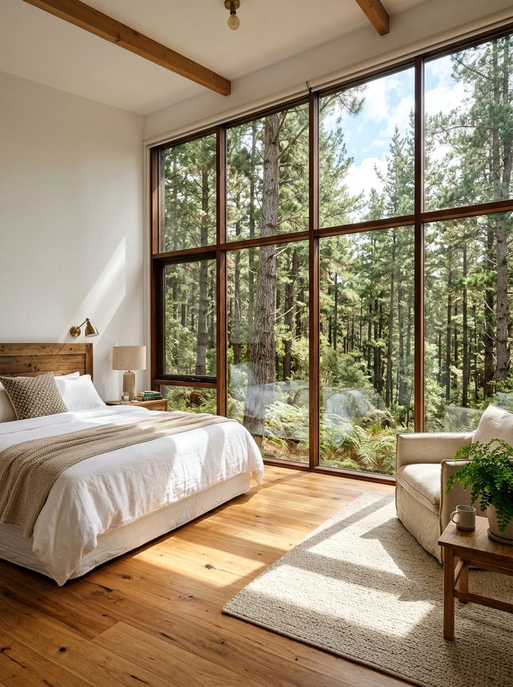 Large window natural light - 30 Finnish bedroom ideas
