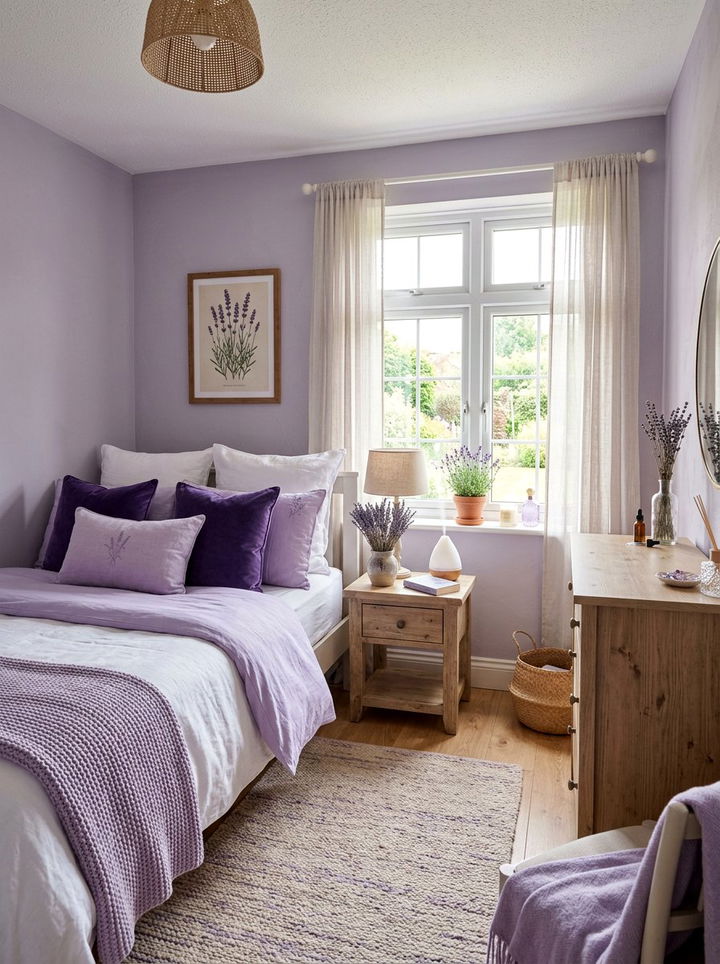 Lavender Aromatherapy Bedroom - 30 sleep-friendly bedroom ideas