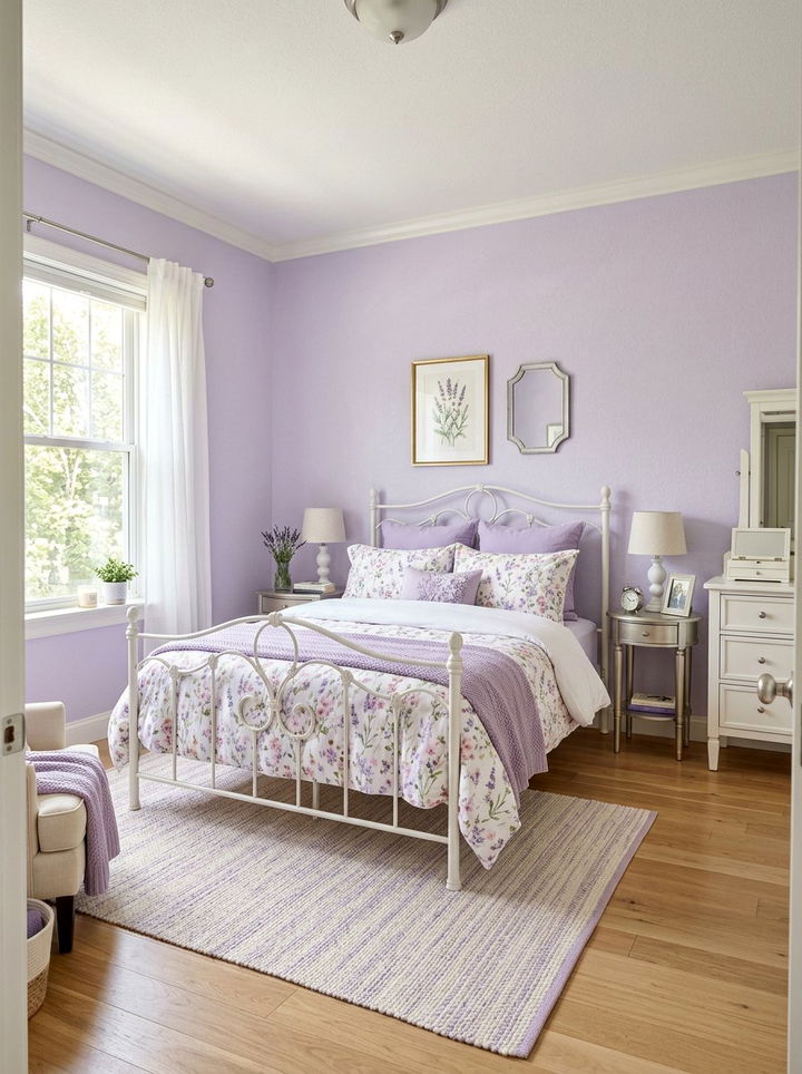 Lavender Bedroom - 30 bedroom paint ideas