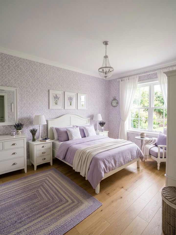 Lavender Bedroom - 30 soothing bedroom color ideas