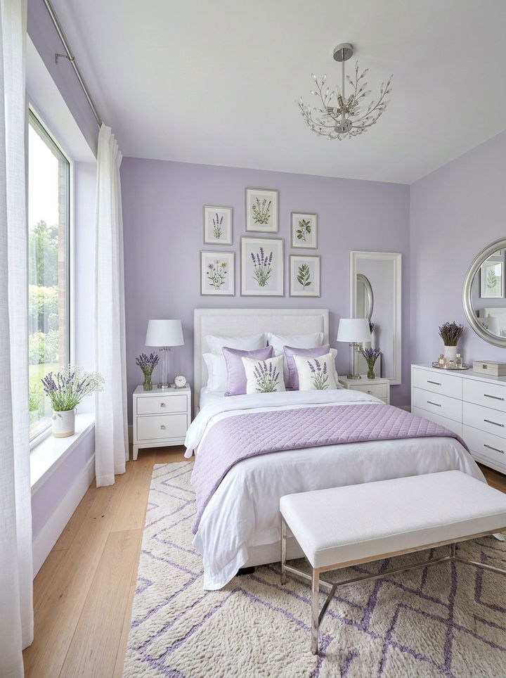 Lavender Bedroom - 30 serene bedroom color ideas
