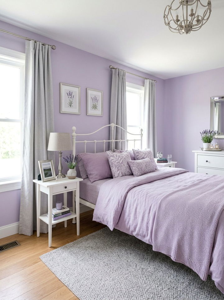 Lavender Bedroom Decor - 30 light color bedroom ideas