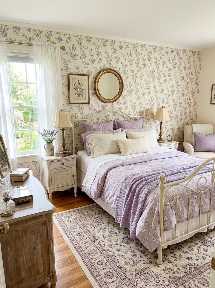 Lavender Floral Bedroom - 30 girls bedroom ideas