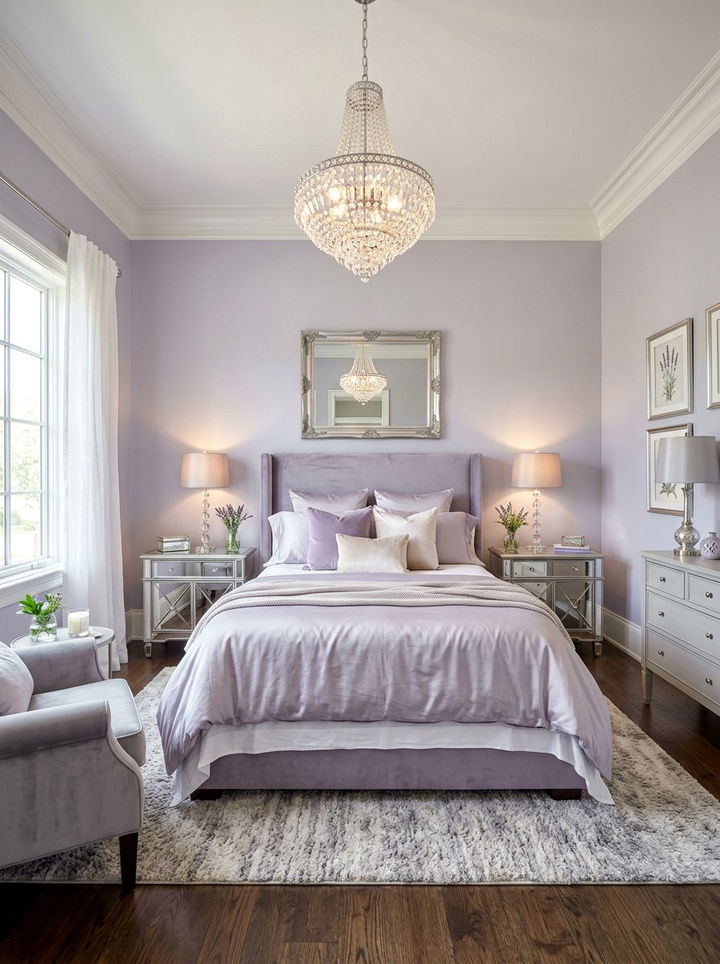 Lavender Gray Bedroom - 30 relaxing bedroom color ideas