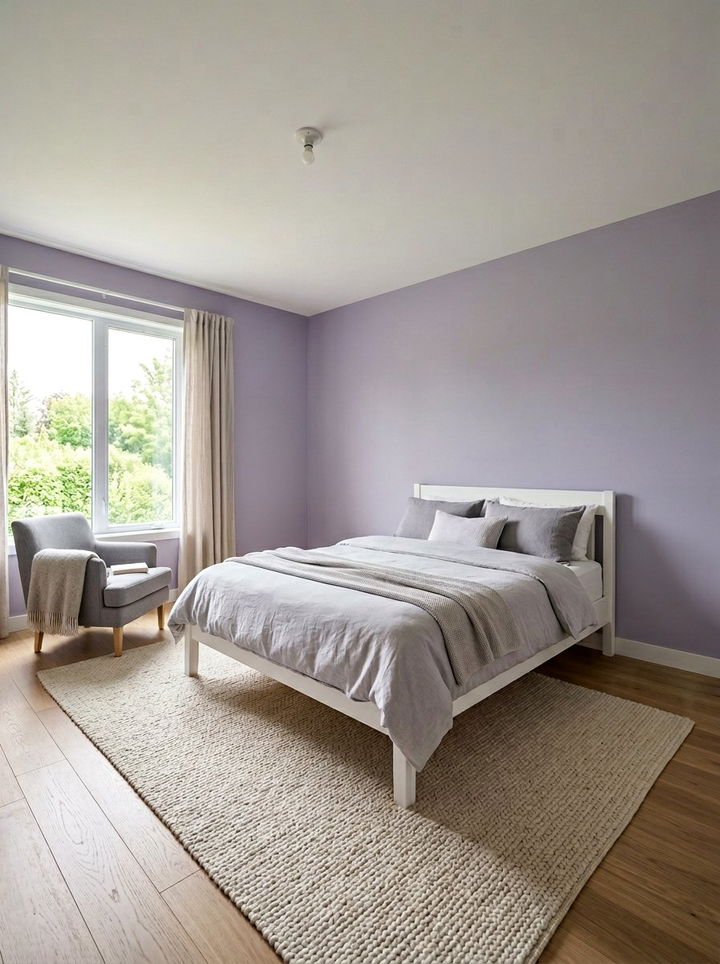 Lavender Minimalist Bedroom - 30 minimalist bedroom color ideas