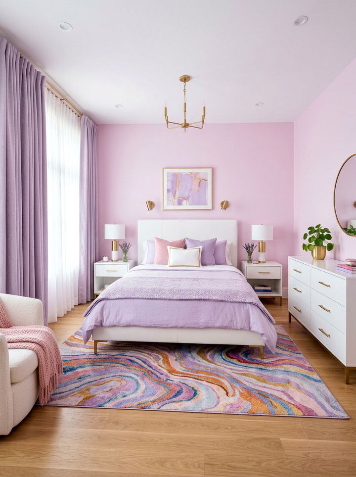 Lavender Pink Bedroom - 30 pastel purple bedroom ideas