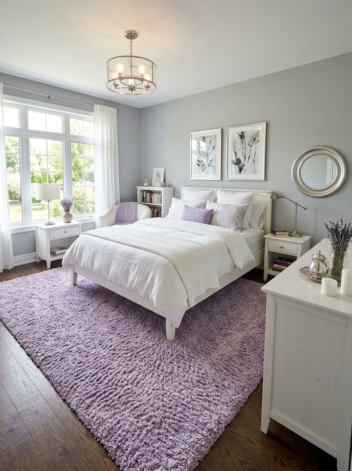Lavender Shag Rug Bedroom - 30 bedroom shag rugs