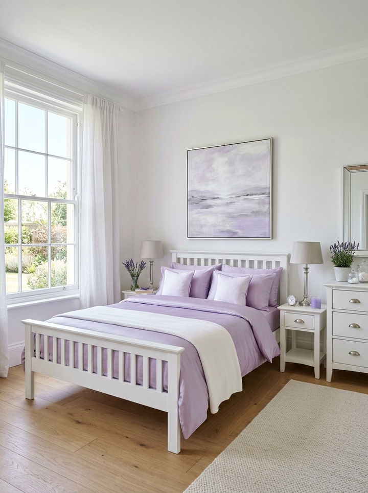 Lavender Silk Sheets - 30 silk bedroom ideas