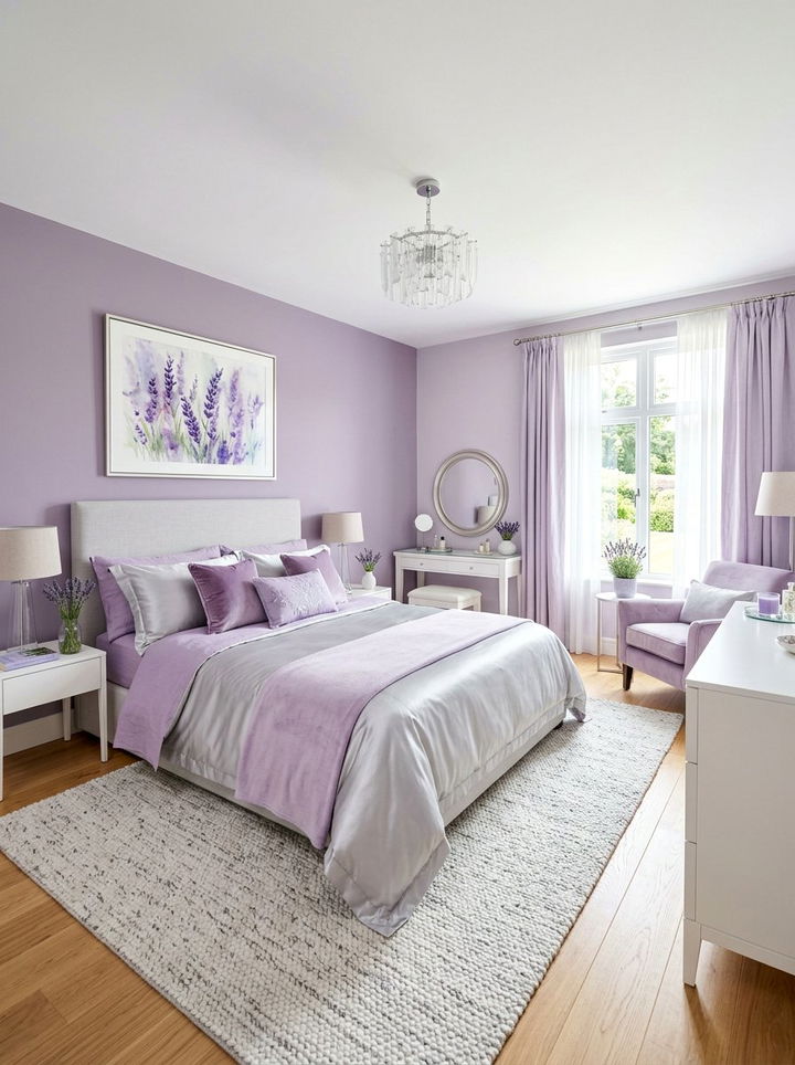 Lavender Theme Bedroom - 30 feminine bedroom ideas