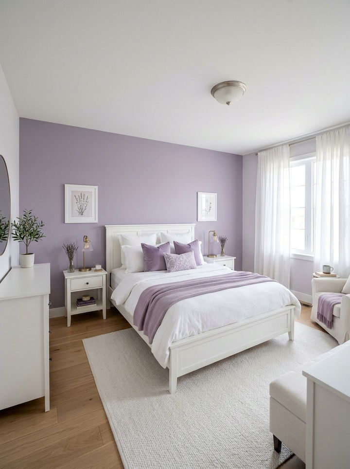 Lavender White Master Bedroom - 30 lavender and white bedroom ideas