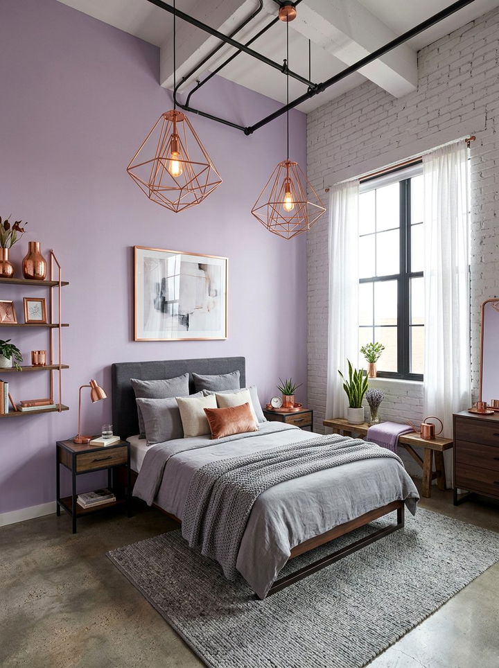 Lavender and Copper Bedroom - 30 lavender bedroom color schemes