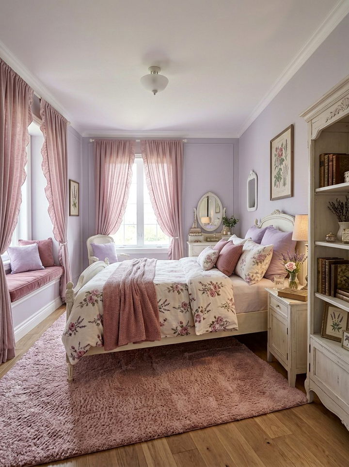 Lavender and Dusty Rose Bedroom - 30 lavender bedroom color schemes