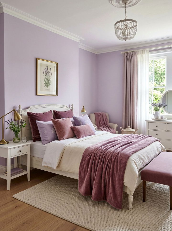 Lavender and Mauve Bedroom - 30 lavender bedroom color schemes