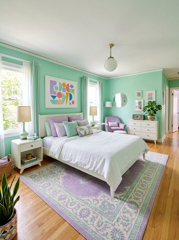 Lavender and Mint Green Bedroom - 30 lavender bedroom color schemes