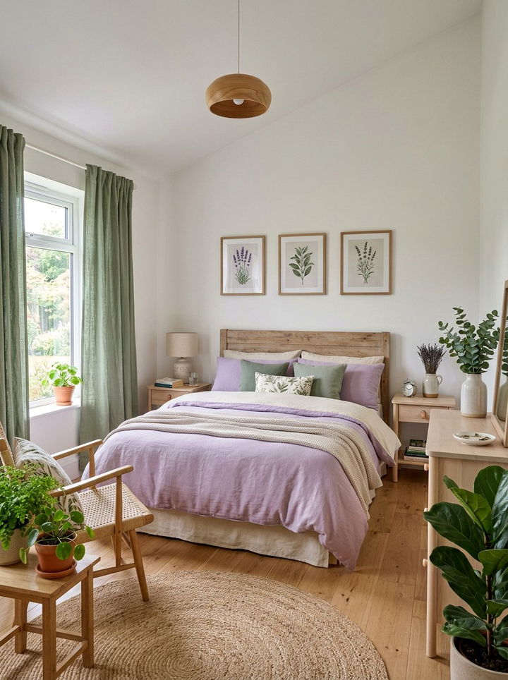 Lavender and Sage Green Bedroom - 30 lavender bedroom color schemes