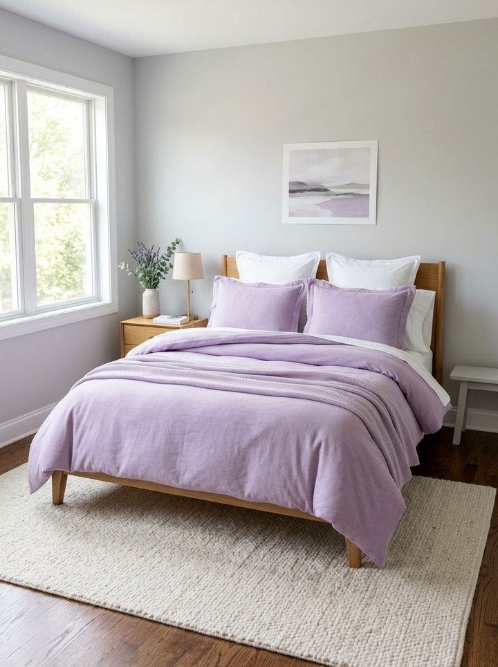 Lavender bedding - 30 lavender bedroom ideas
