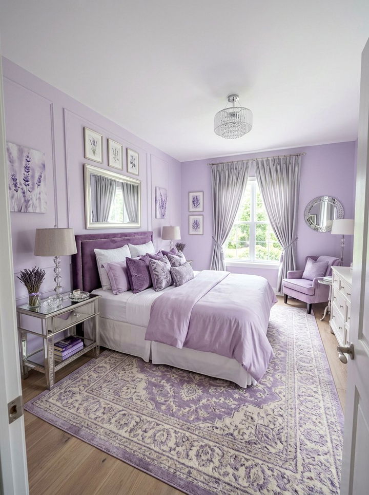 Lavender bedroom - 30 cool tone bedroom ideas