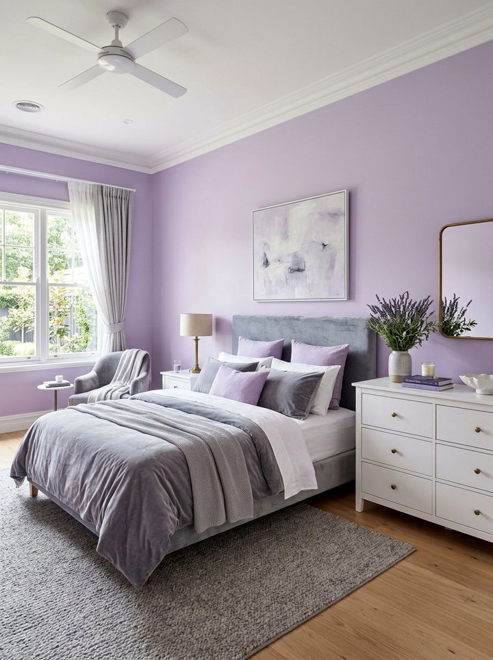 Lavender bedroom aesthetic - 30 serene bedroom ideas