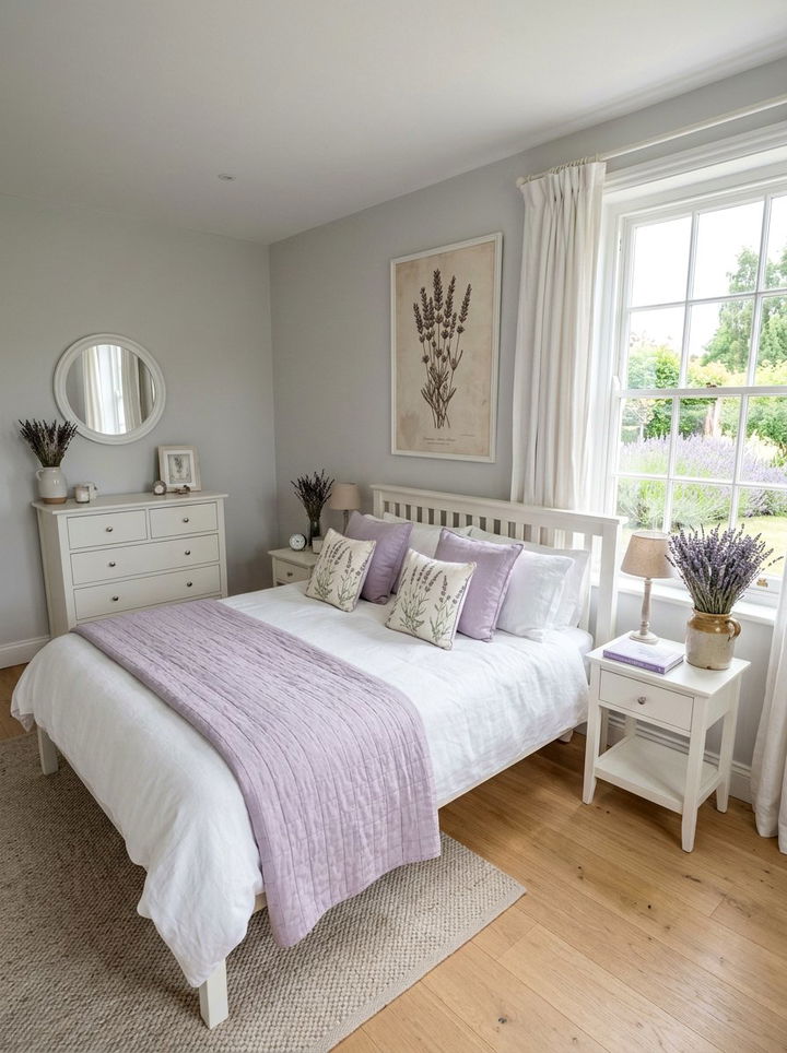 Lavender bedroom decor - 30 wellness bedroom ideas